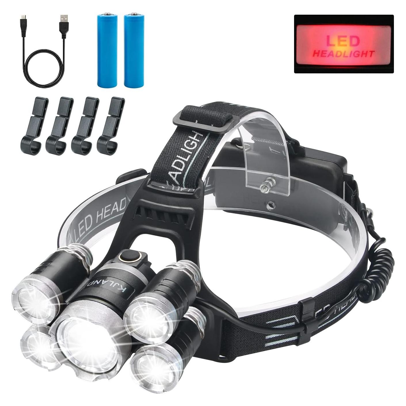 Linterna Frontal Recargable Vaasee YP003 2000 Lúmenes IPX5