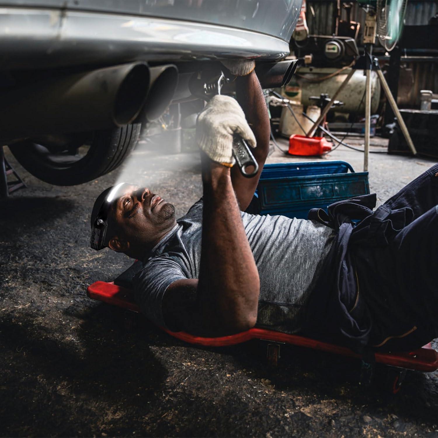 Linterna Frontal LED Weejunki Recargable 230° 1200mAh