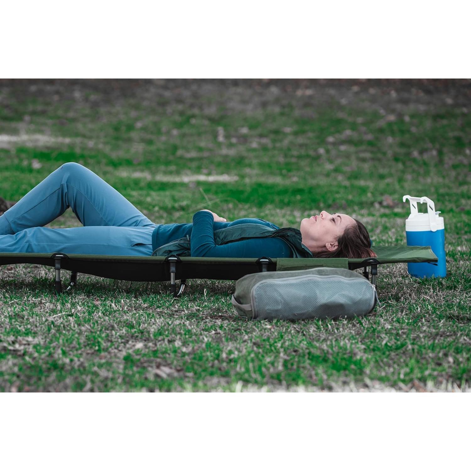 Cama Plegable Ultraligera MARCHWAY Verde Militar 2.18 kg