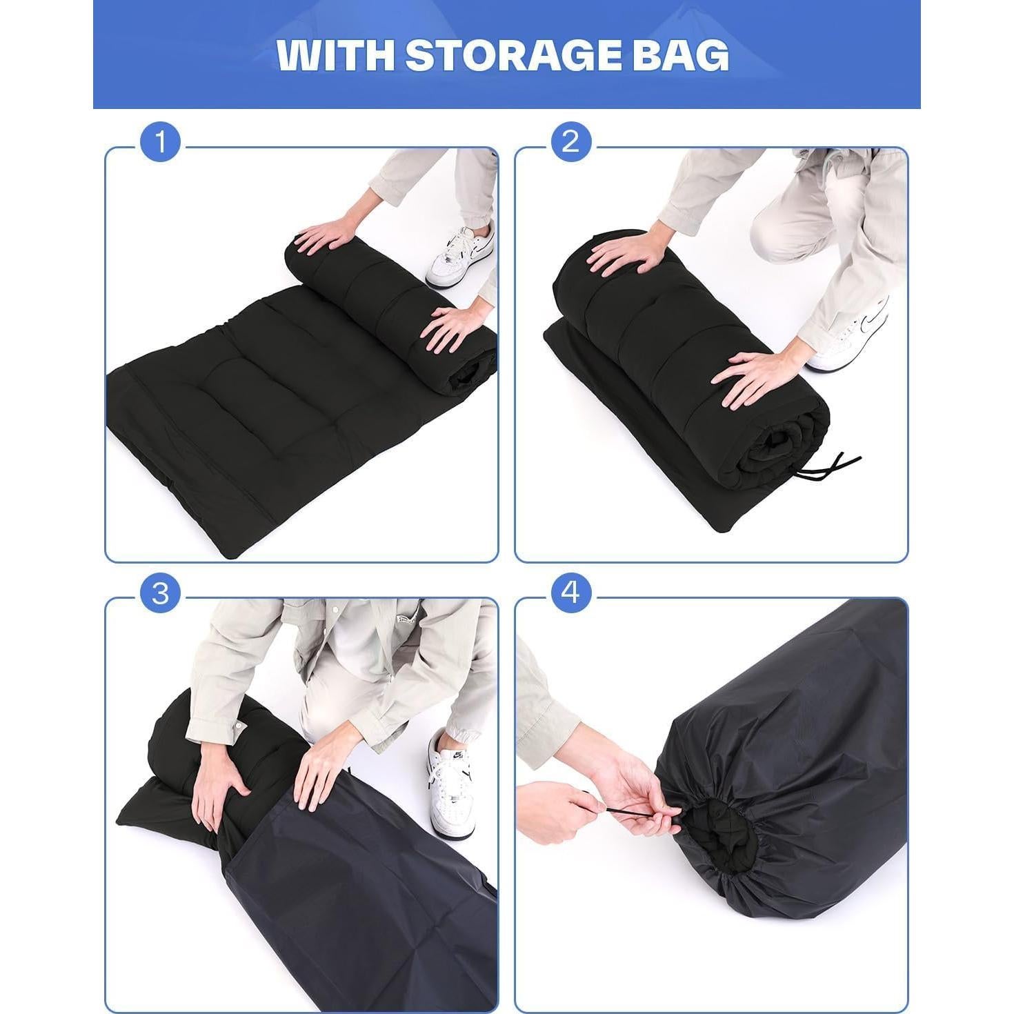 Cama de Camping Sportneer Plegable 1200D con Colchón 9.5kg