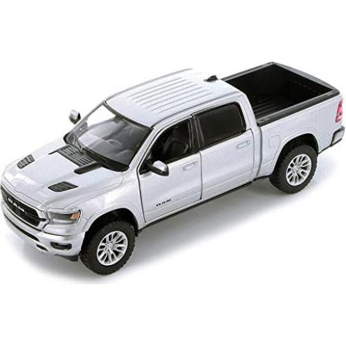 Modelo Diecast RAM 1500 Laramie 1:27 Motormax Plata