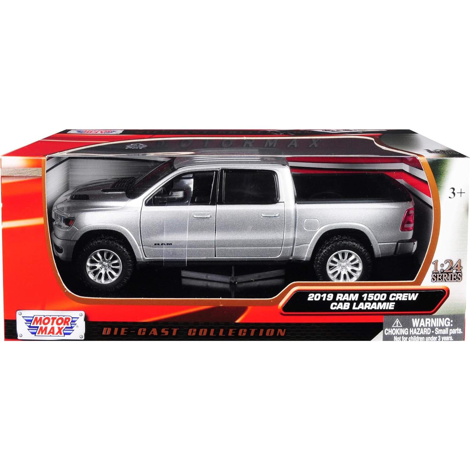 Modelo Diecast RAM 1500 Laramie 1:27 Motormax Plata