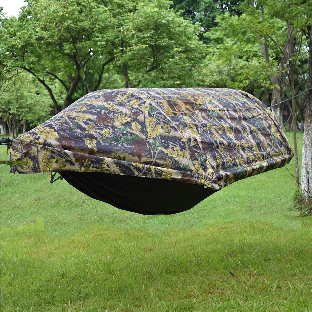 Hamaca de Camping WintMing 200kg con Red Antimosquitos y Cubierta