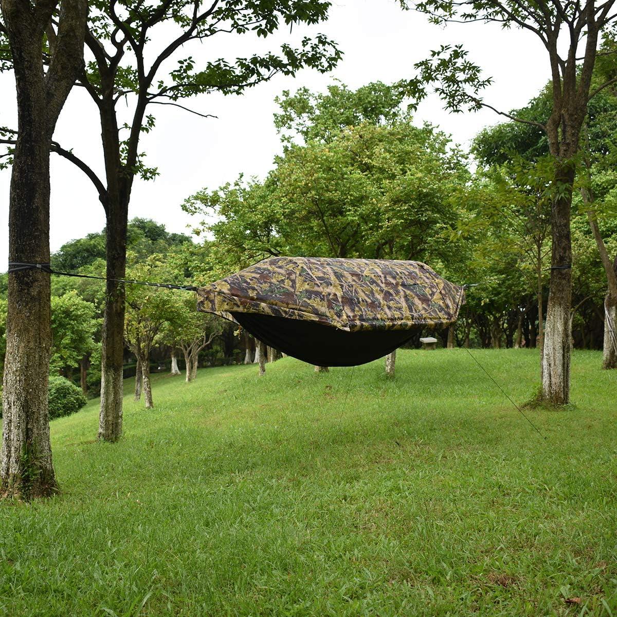 Hamaca de Camping WintMing 200kg con Red Antimosquitos y Cubierta