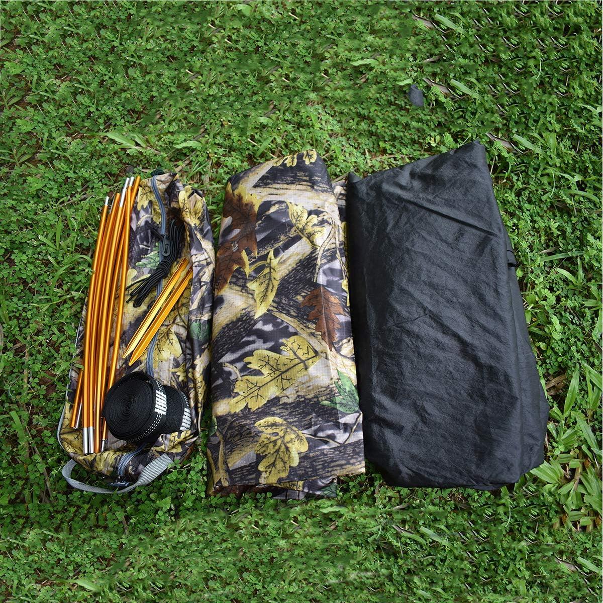 Hamaca de Camping WintMing 200kg con Red Antimosquitos y Cubierta