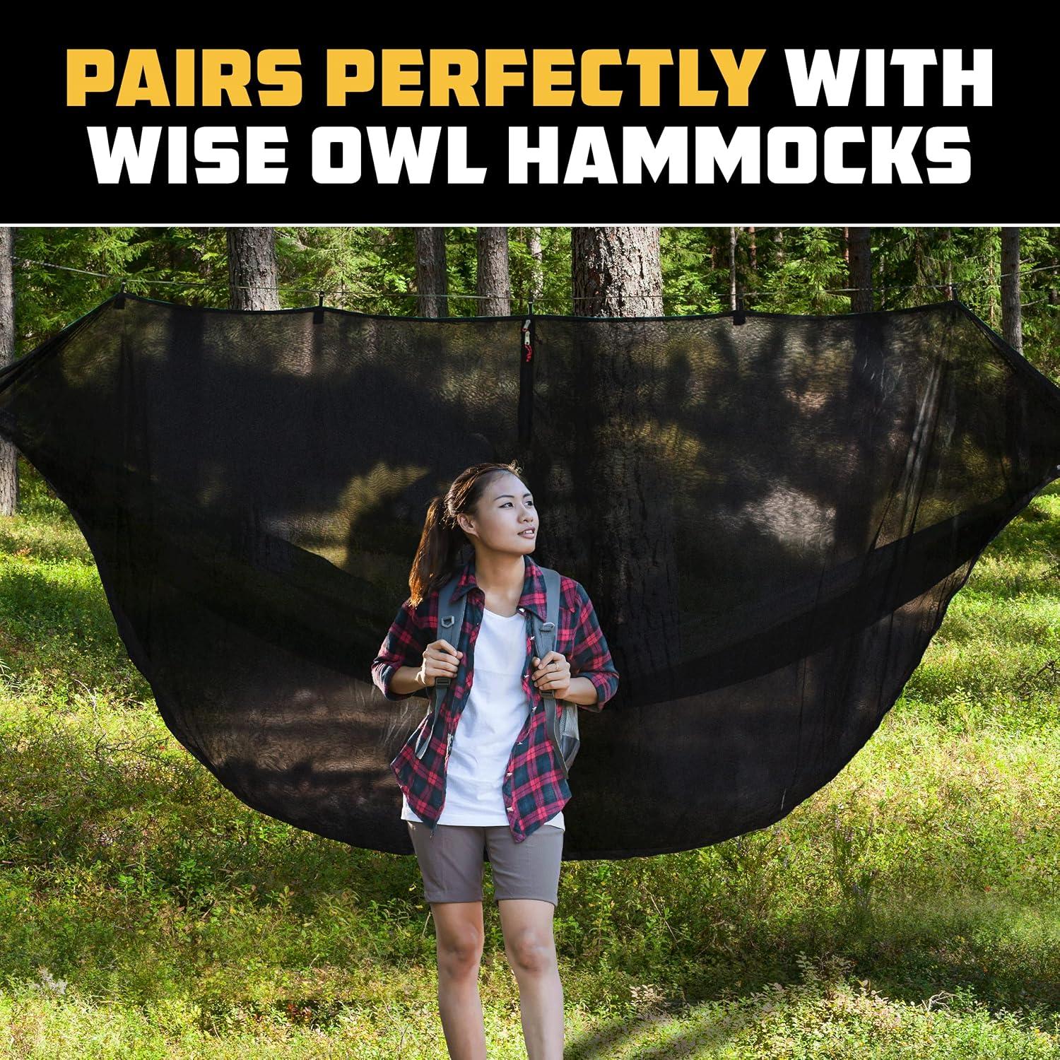 Red de Mosquitos Wise Owl Outfitters para Hamacas - Nylon Premium
