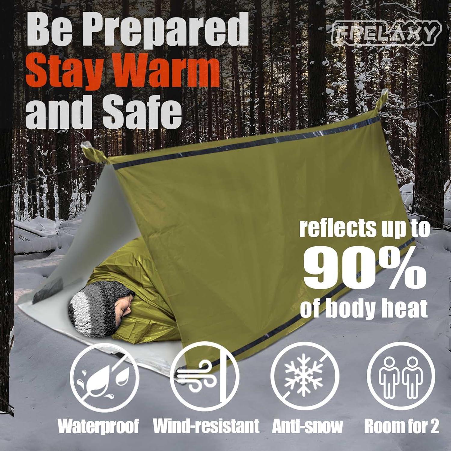 Carpa de Emergencia Frelaxy FY-29D para 2 Personas Verde