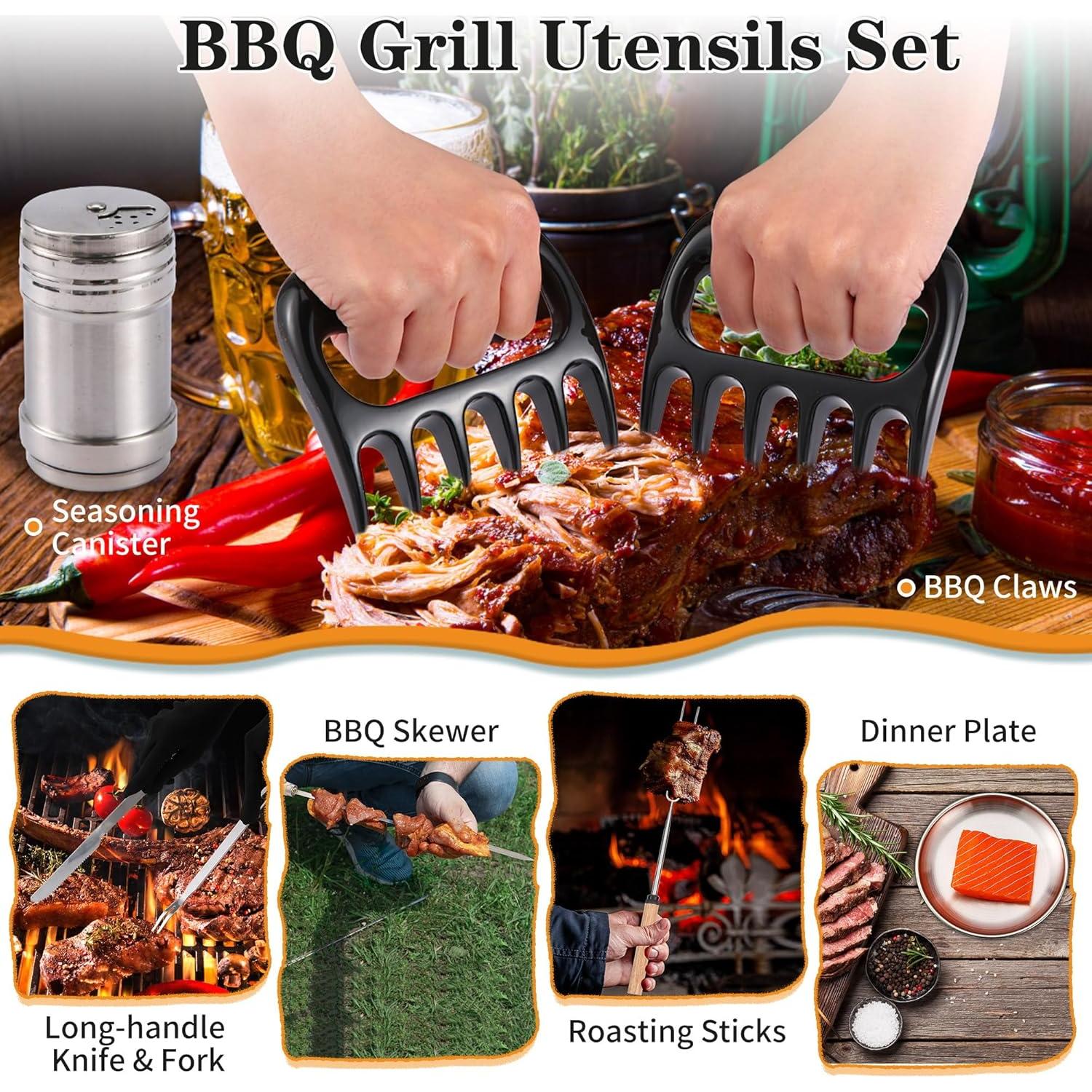 Juego de Utensilios de Cocina para Camping 50 Piezas Wesqunie