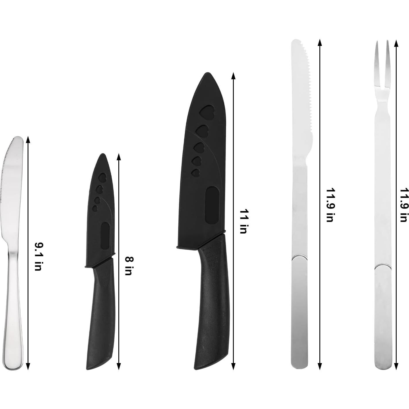 Juego de Utensilios de Cocina para Camping 50 Piezas Wesqunie