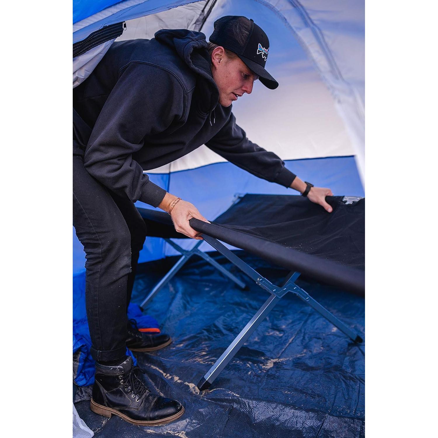 Cama de Camping Plegable Stansport Base Camp 203x76 cm