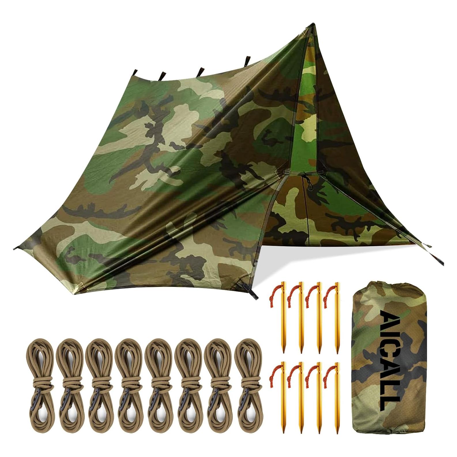 Lona de Camping Aicall 3x3m Impermeable Camo Multifuncional