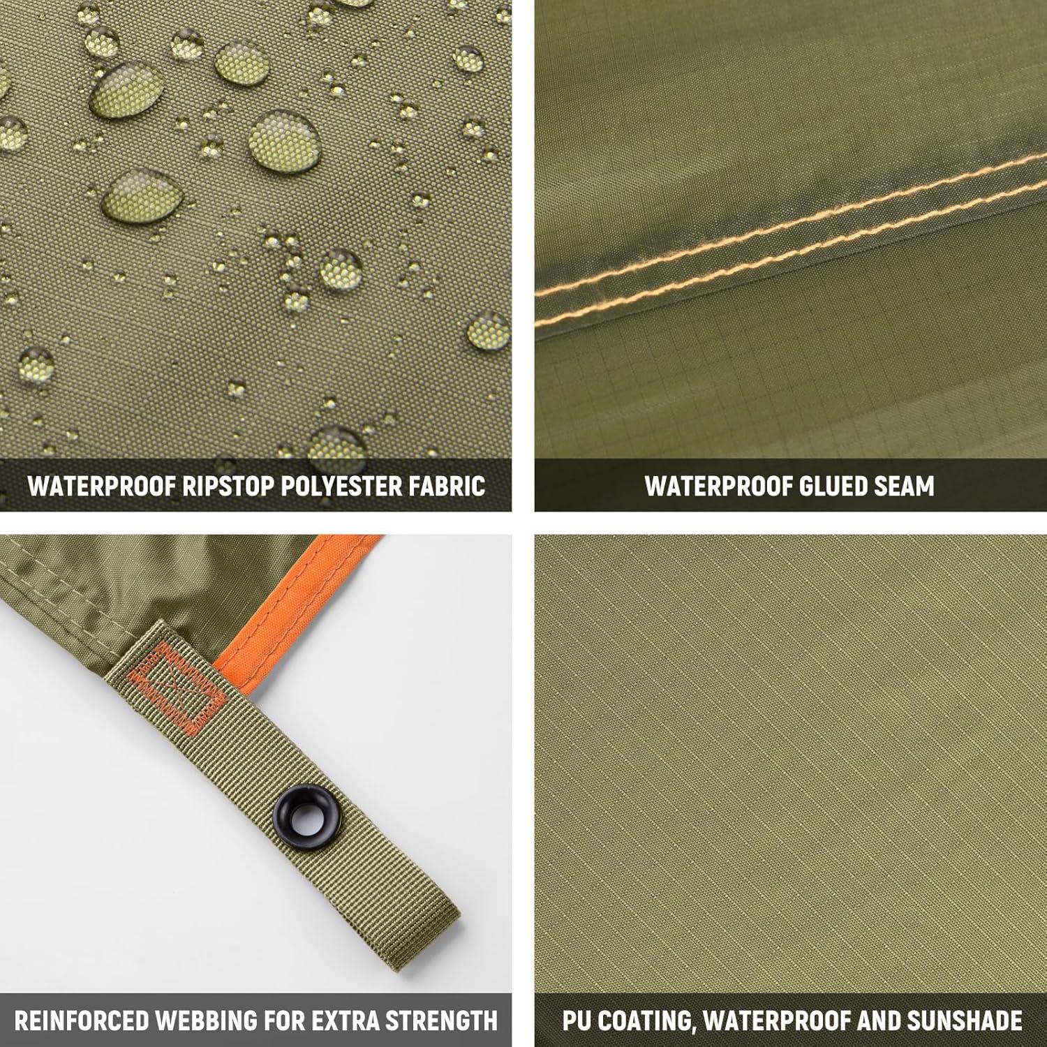 Lona de Camping Aicall 3x3m Impermeable Camo Multifuncional