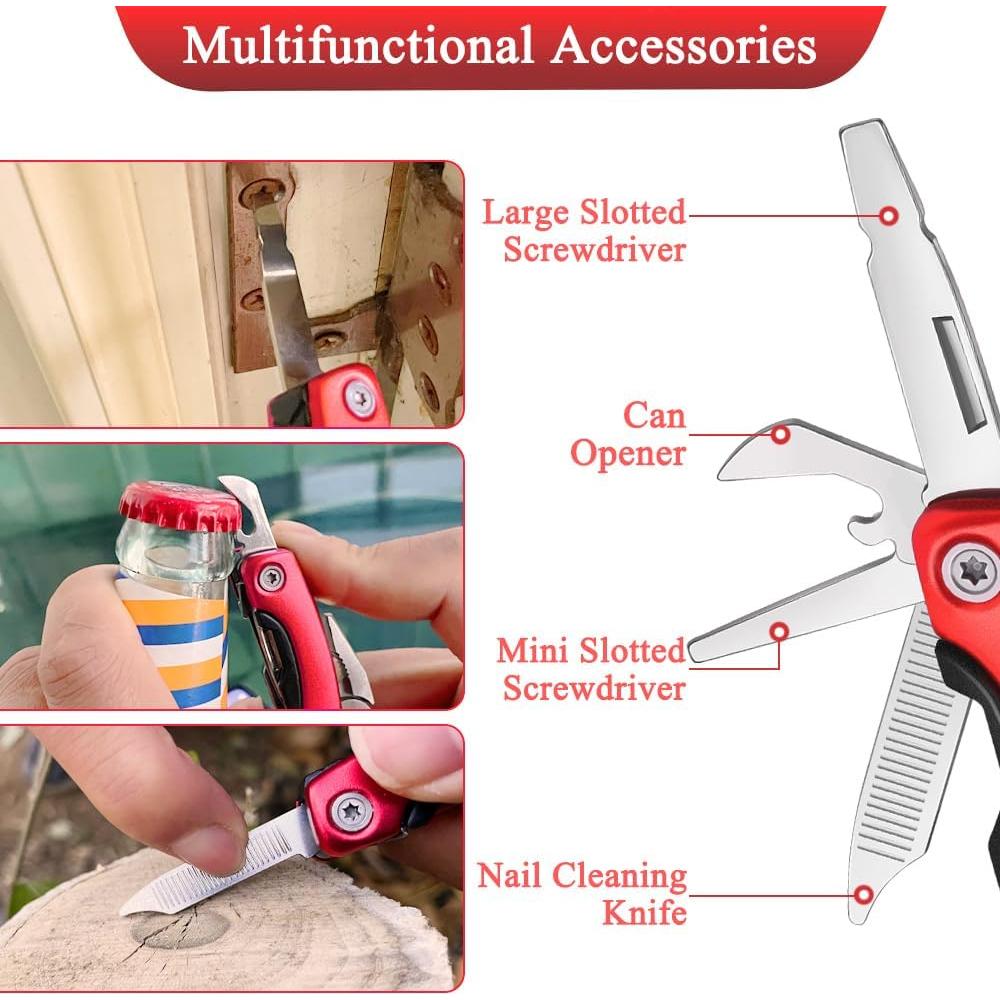 Mini Multiherramienta Portátil WSHUZEMN - Herramienta de Camping y Senderismo