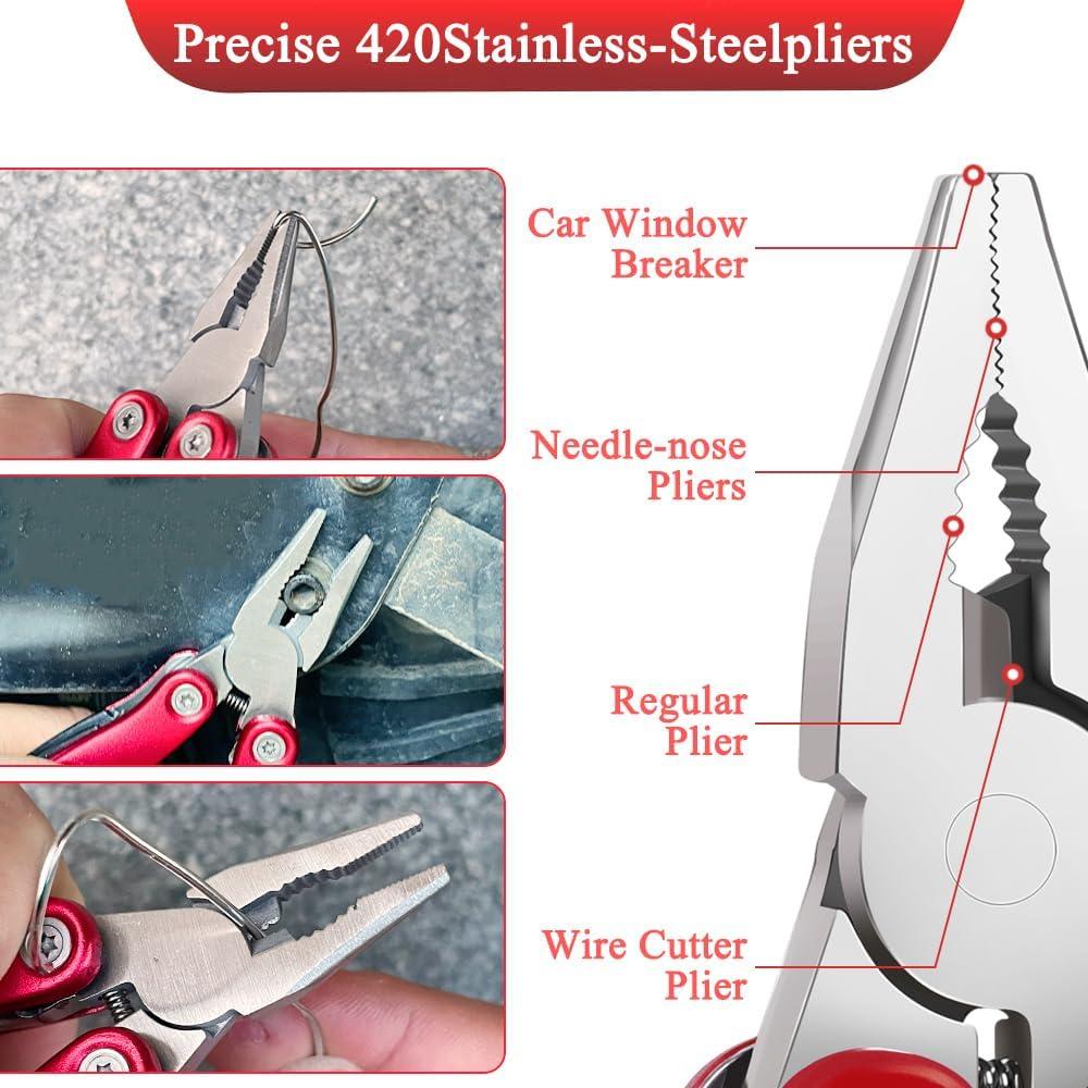 Mini Multiherramienta Portátil WSHUZEMN - Herramienta de Camping y Senderismo