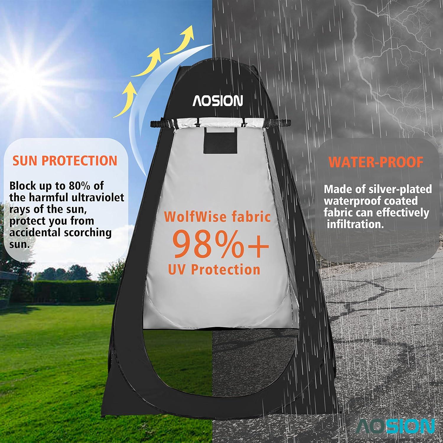 Carpa de Privacidad AOSION Pop Up 193x102 cm Impermeable