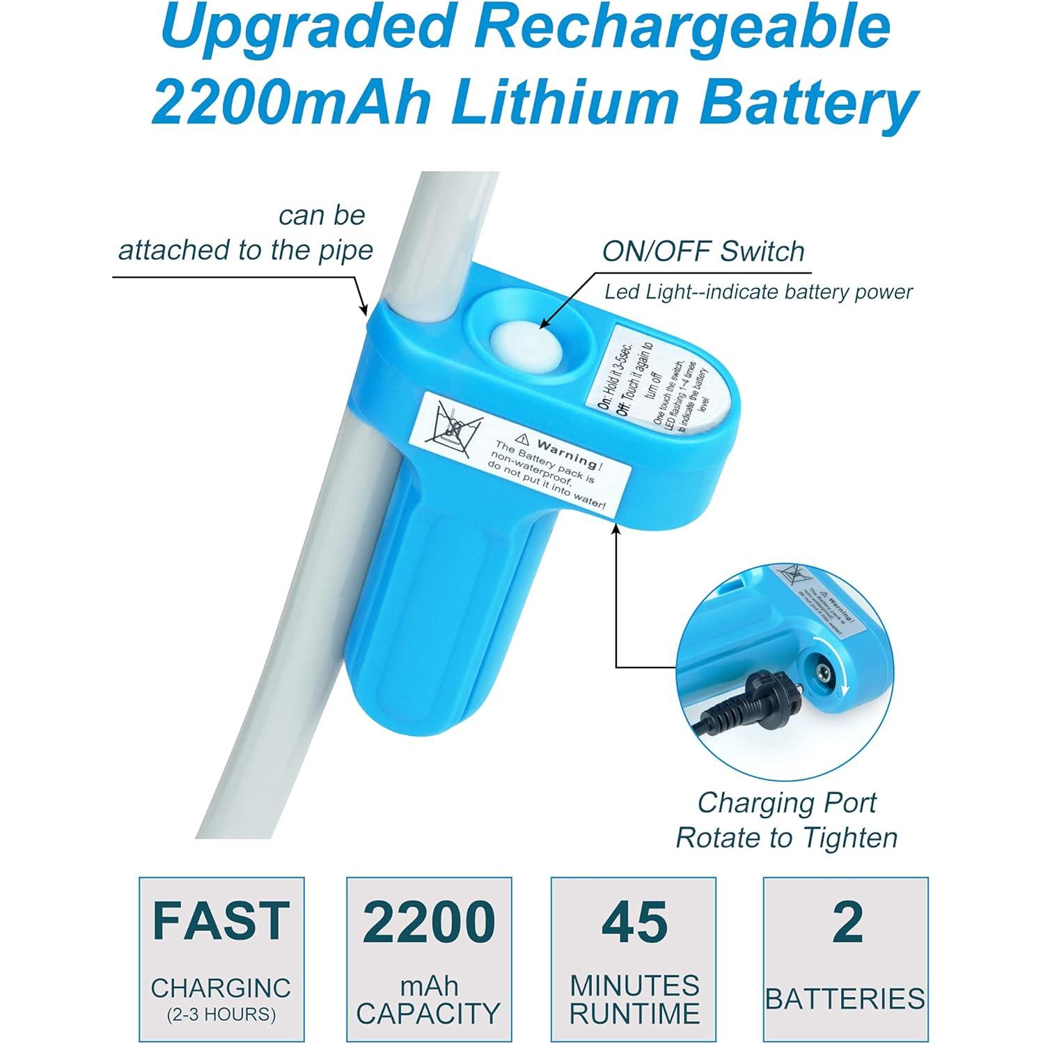 Ducha portátil InnhoM eléctrica recargable para camping 2 baterías