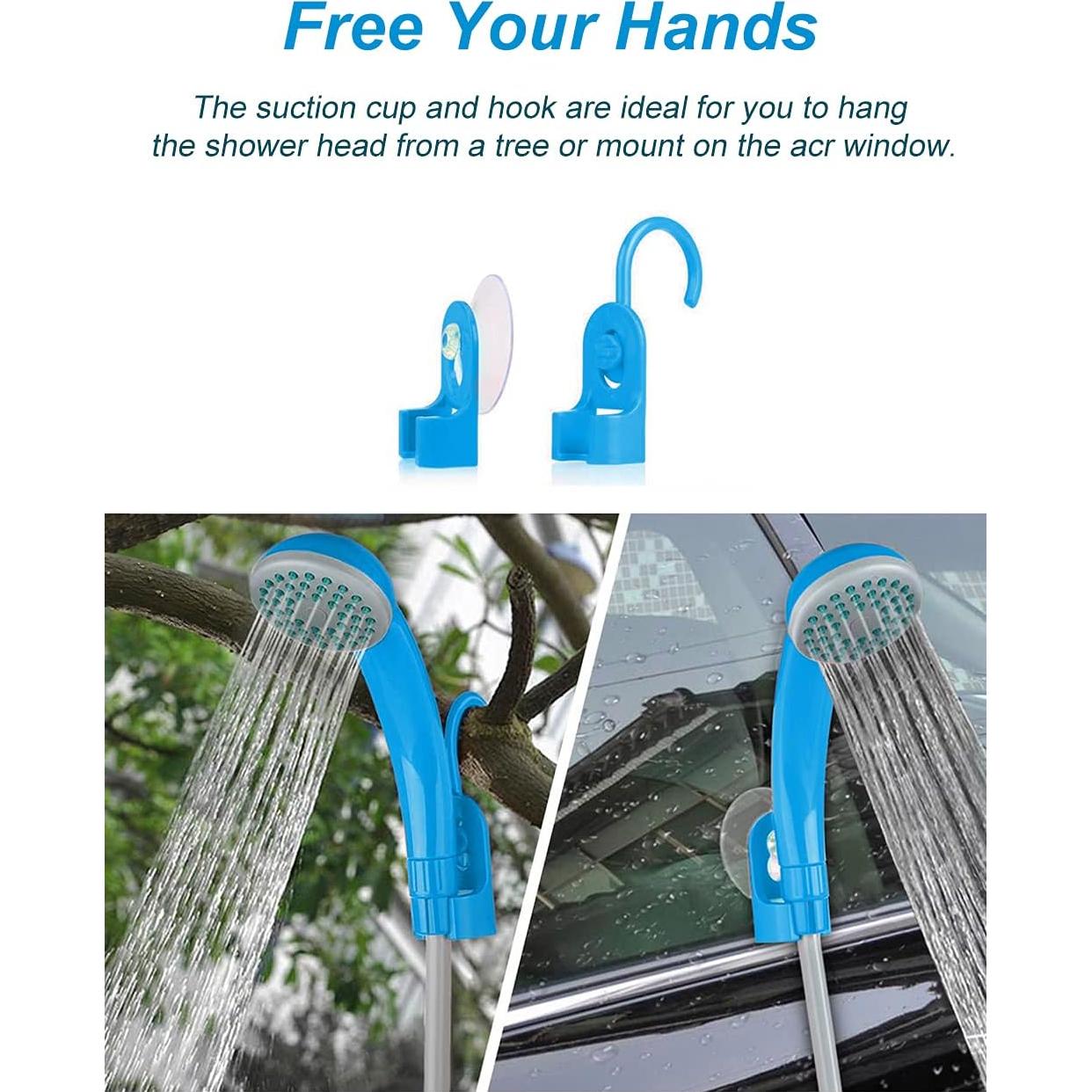 Ducha portátil InnhoM eléctrica recargable para camping 2 baterías