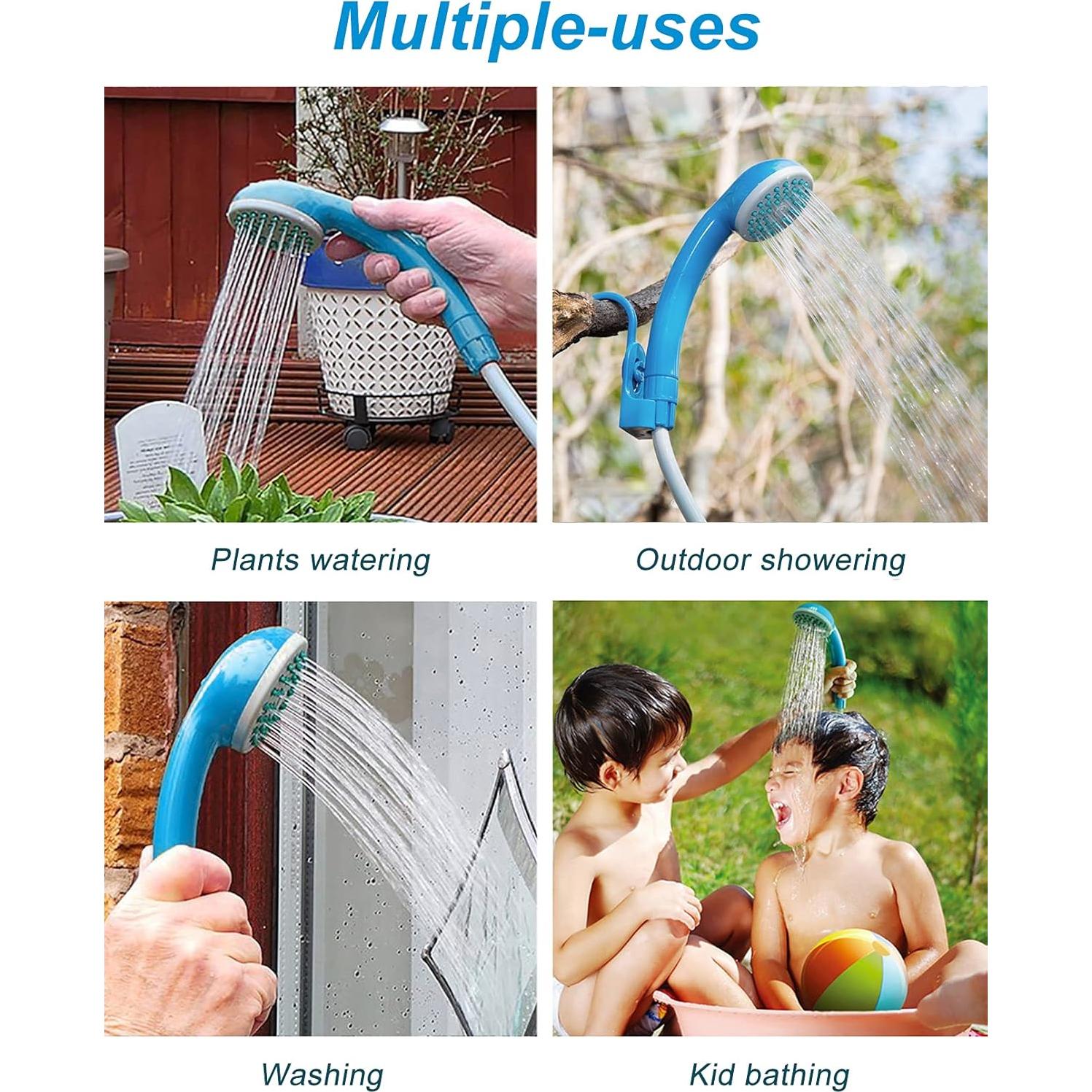 Ducha portátil InnhoM eléctrica recargable para camping 2 baterías