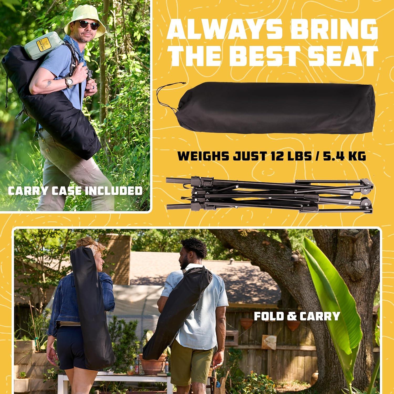 Silla Hamaca Plegable Wise Owl Outfitters Azul 136 kg