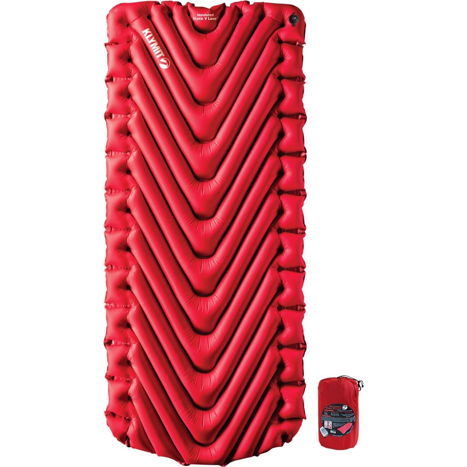Klymit Pad Inflable Aislado Static V Luxe 76x30 cm para Acampar