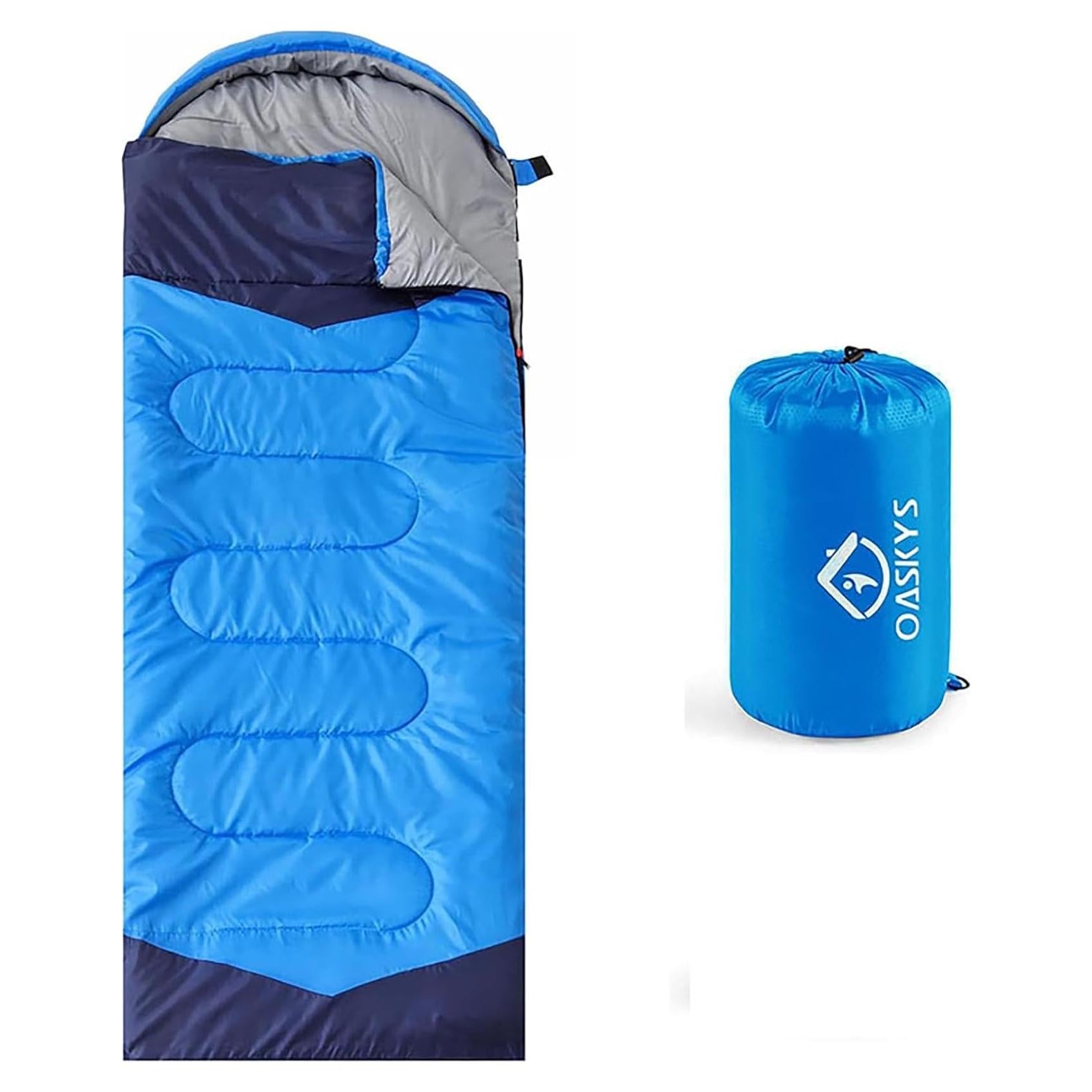Saco de Dormir Oaskys Camping 3 Estaciones Impermeable 220x80cm