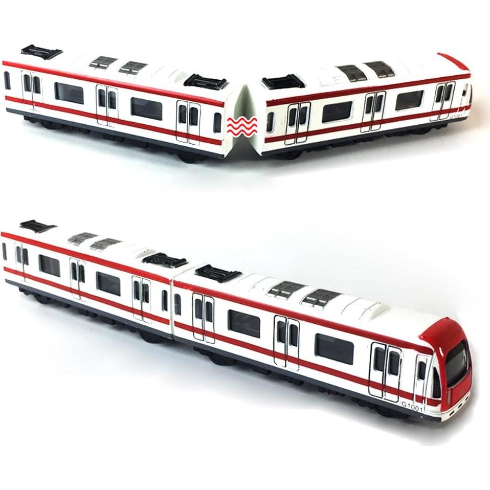 Conjunto de Tren Subterráneo VANTIYAUS 4pcs Escala 1/64