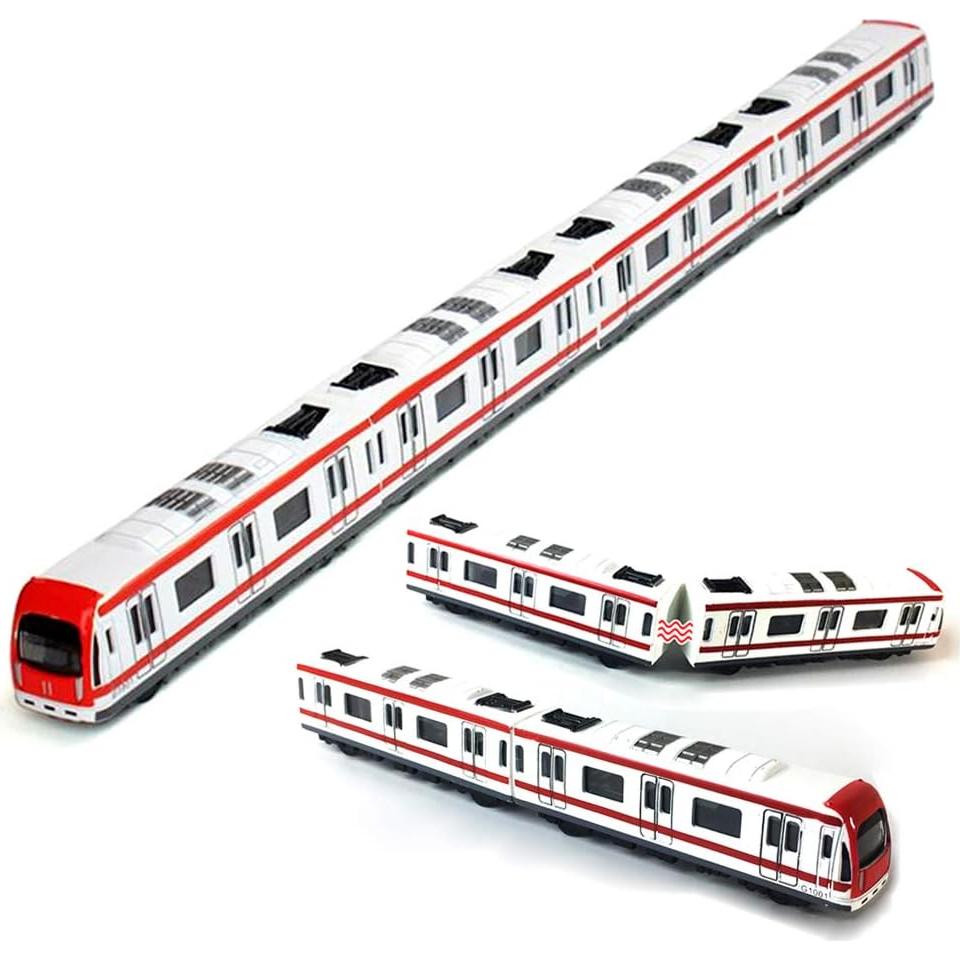 Conjunto de Tren Subterráneo VANTIYAUS 4pcs Escala 1/64