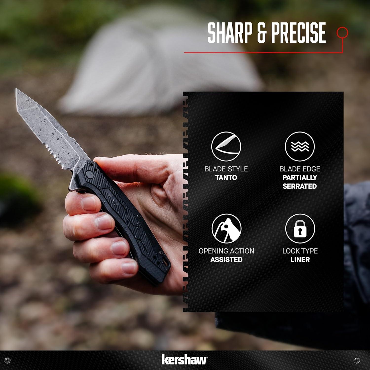 Cuchillo de bolsillo Kershaw Analyst 8.4 cm acero 8Cr13MoV