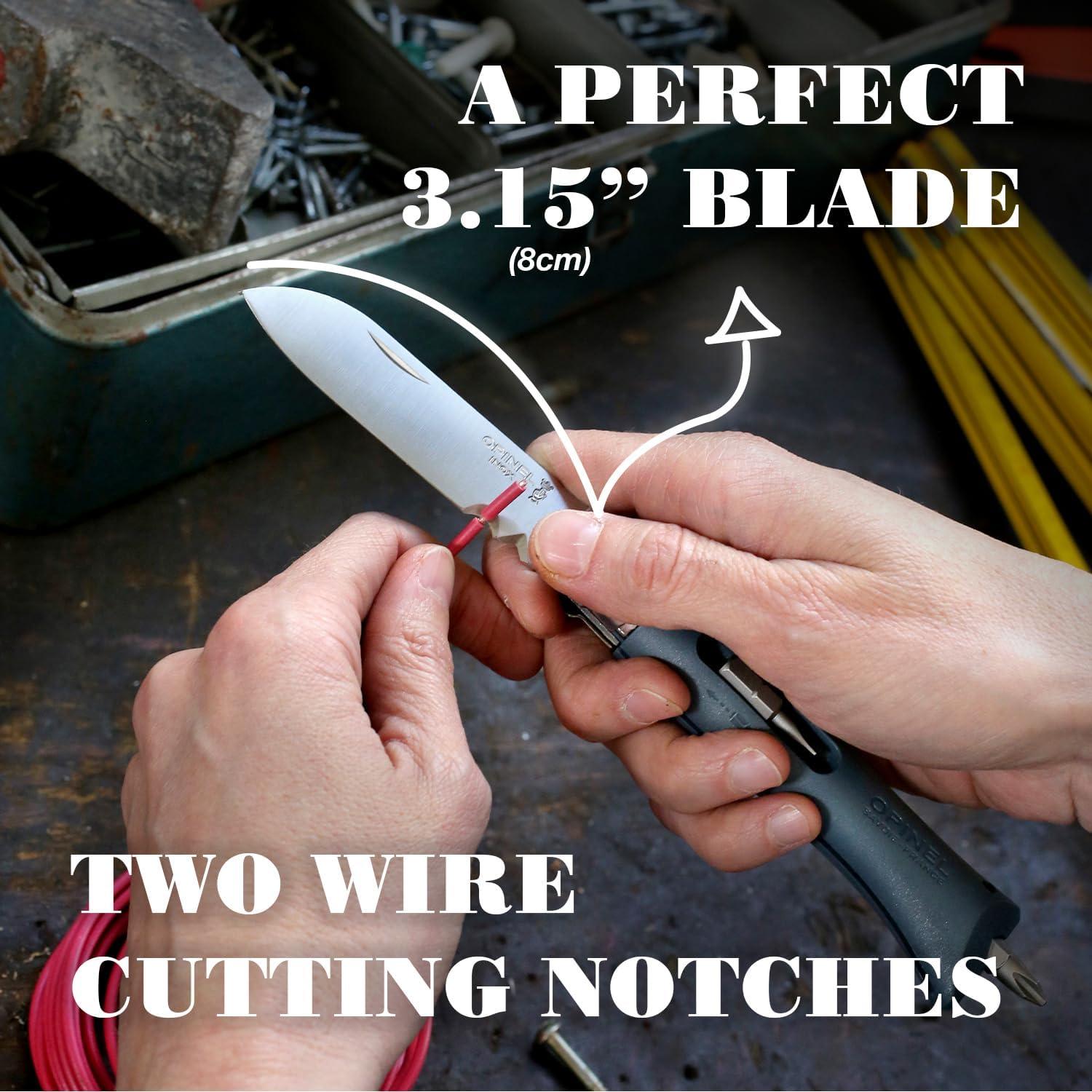 Cuchillo Plegable Opinel DIY No.9 Acero Inoxidable 8cm