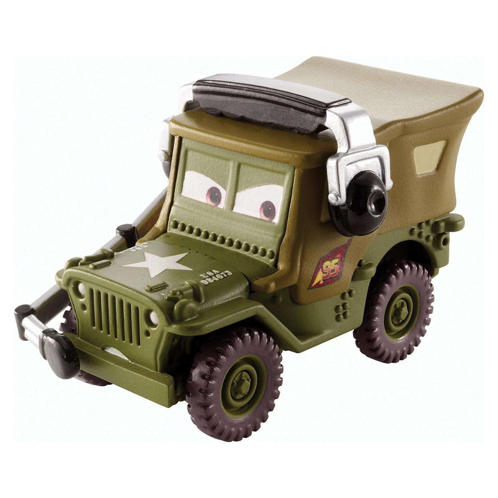 Vehículo Diecast Disney Pixar Cars Sarge 1:55 Mattel