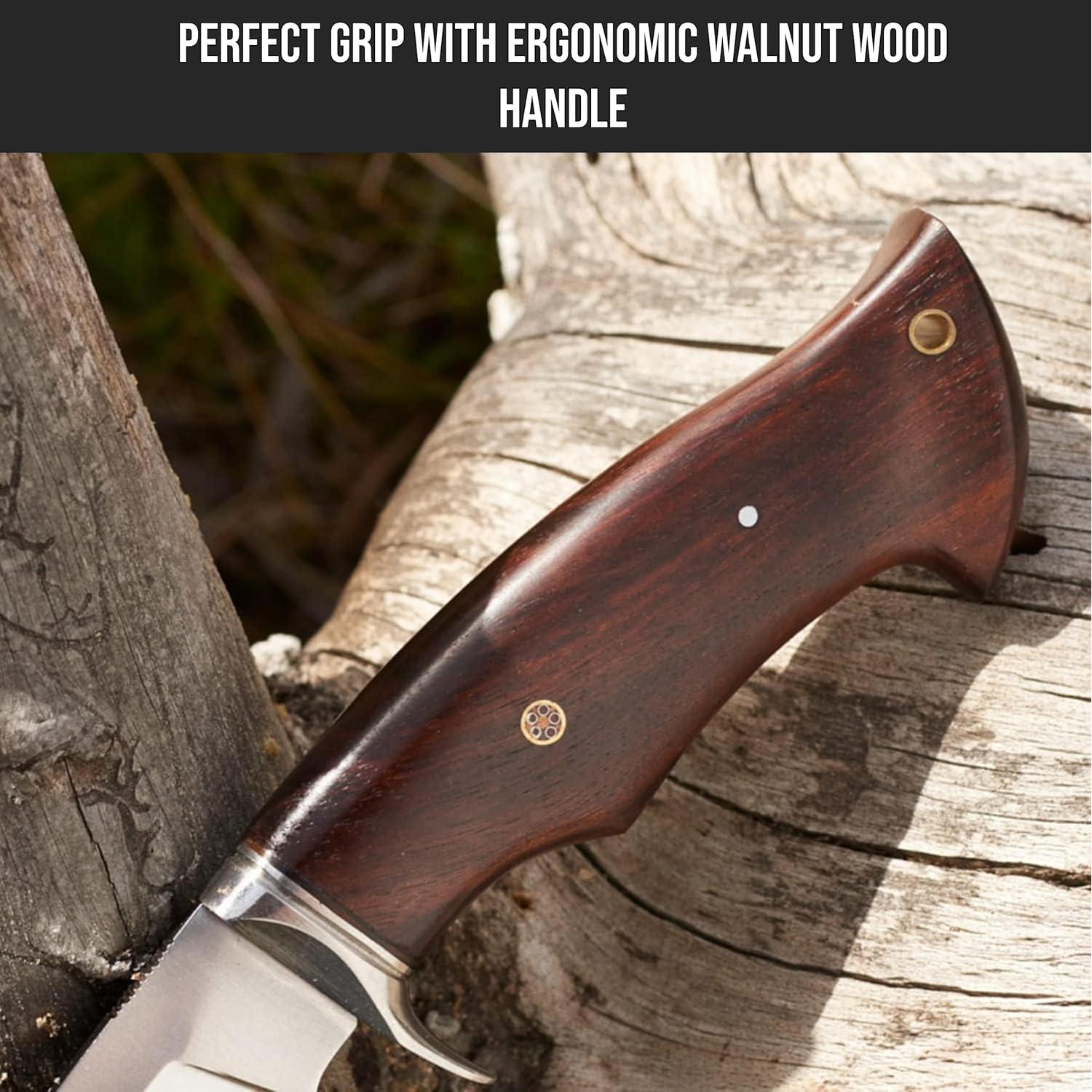 Cuchillo de Caza BIGCAT ROAR D2 Hoja Fija 25.4 cm con Funda