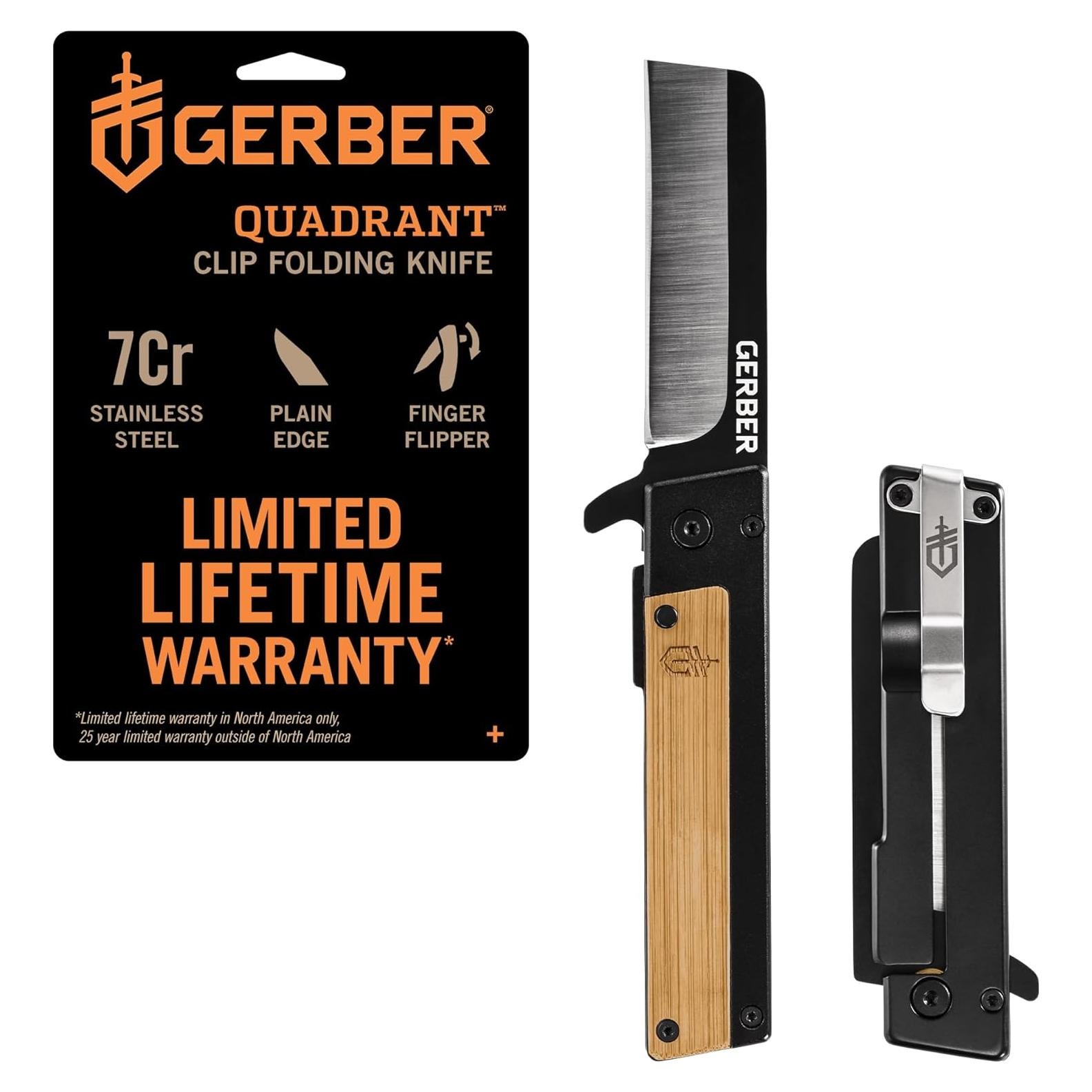 Cuchillo de bolsillo Gerber Quadrant 6.8 cm acero inoxidable