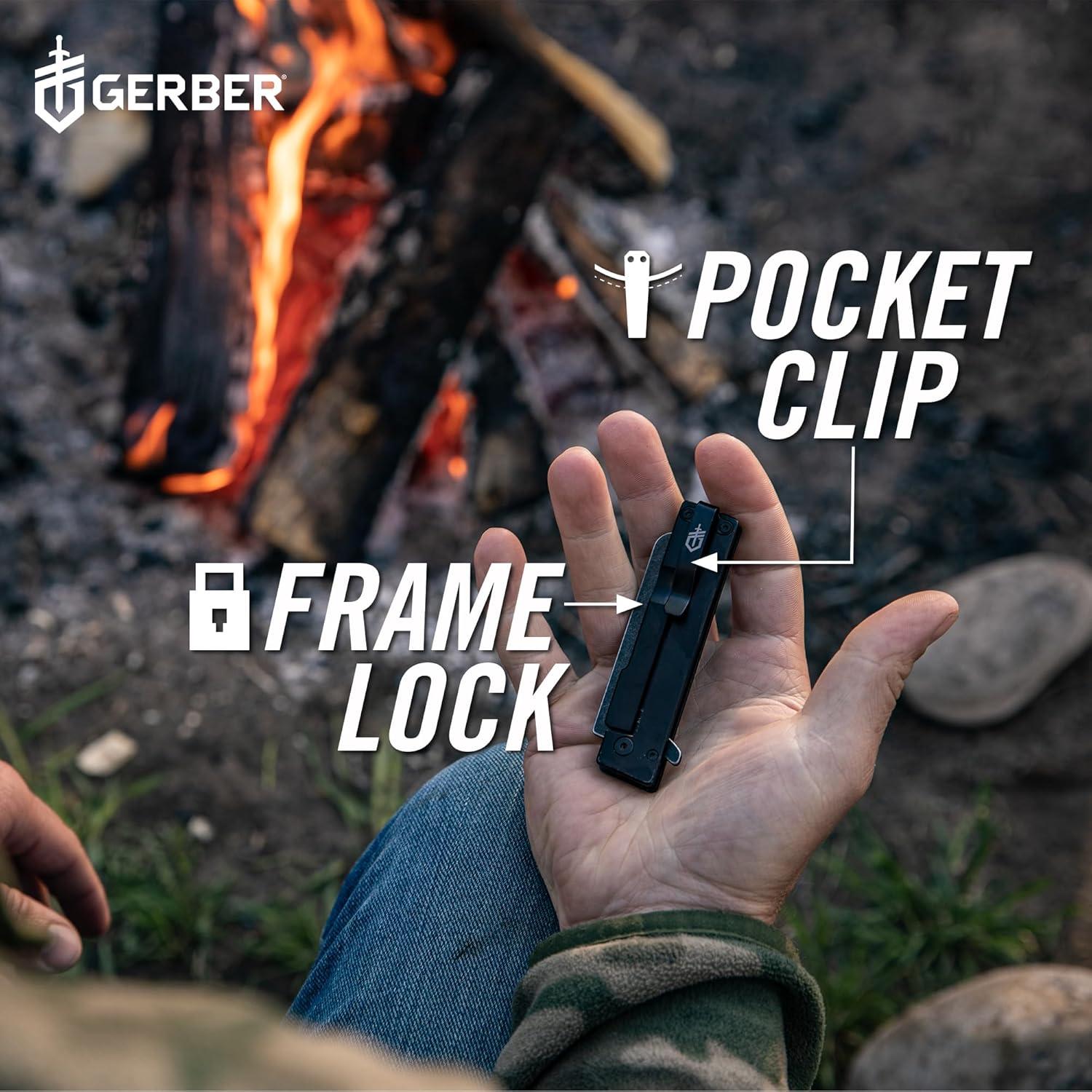 Cuchillo de bolsillo Gerber Quadrant 6.8 cm acero inoxidable