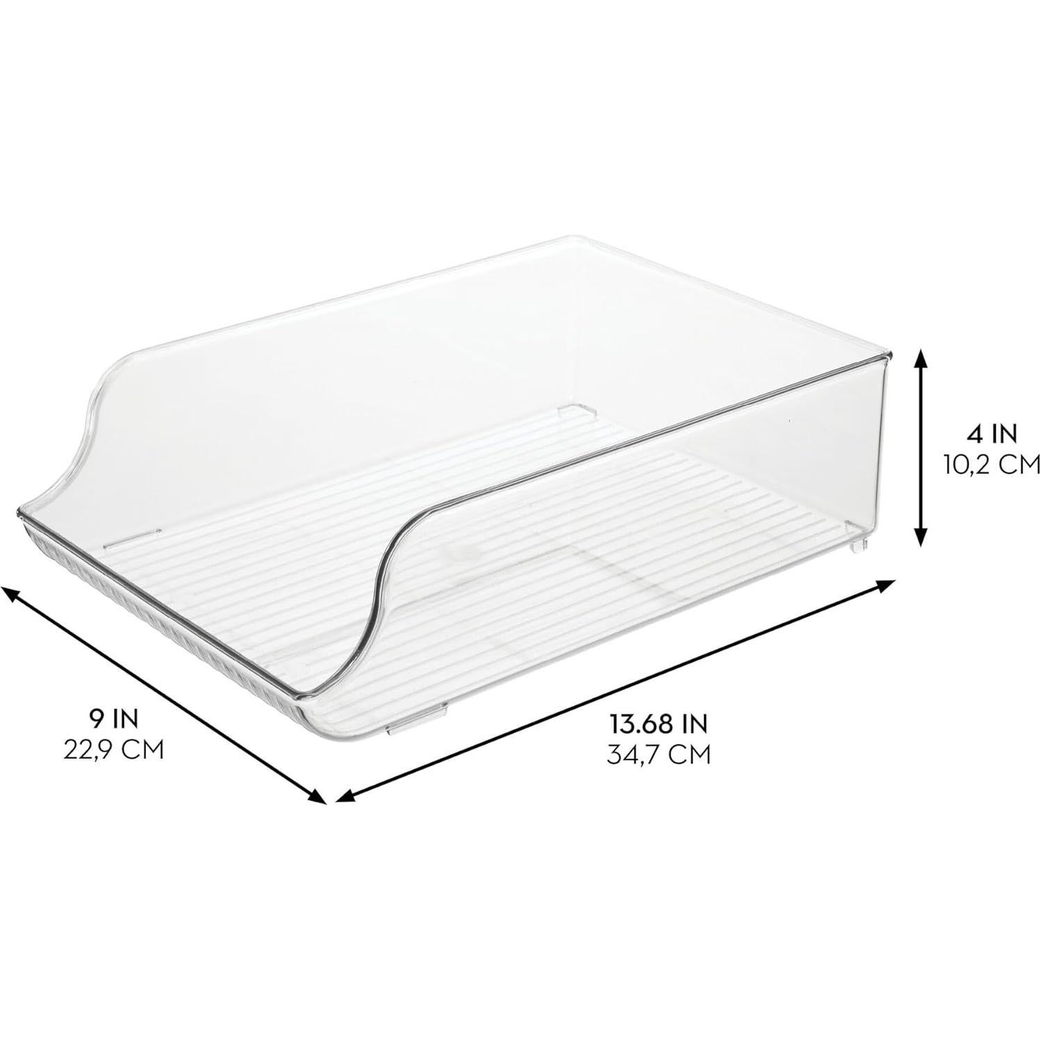 Organizador de Botellas de Agua iDesign, Paquete de 2, Transparente