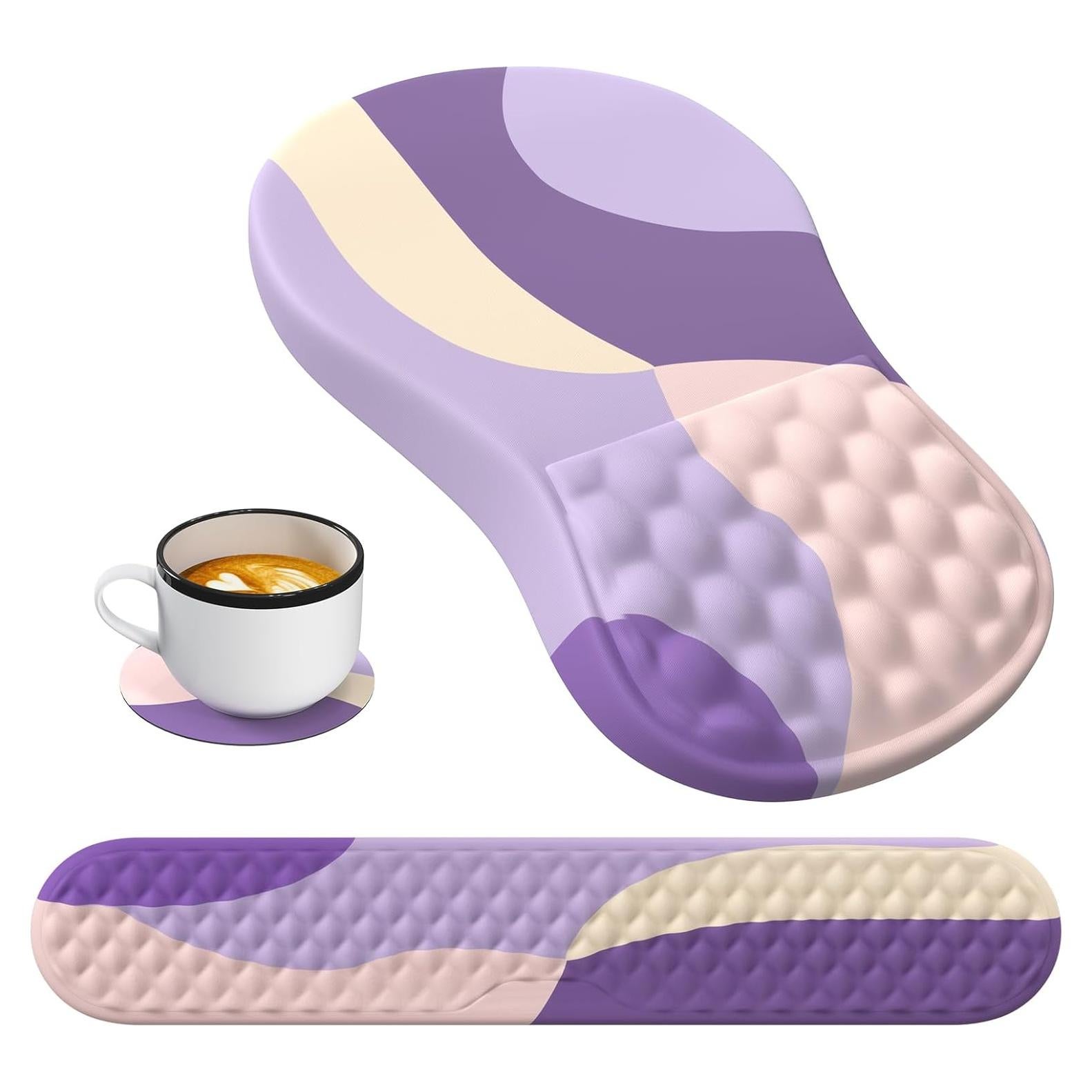 Almohadilla Ergonómica HAOCOO para Ratón y Teclado 3 PCS