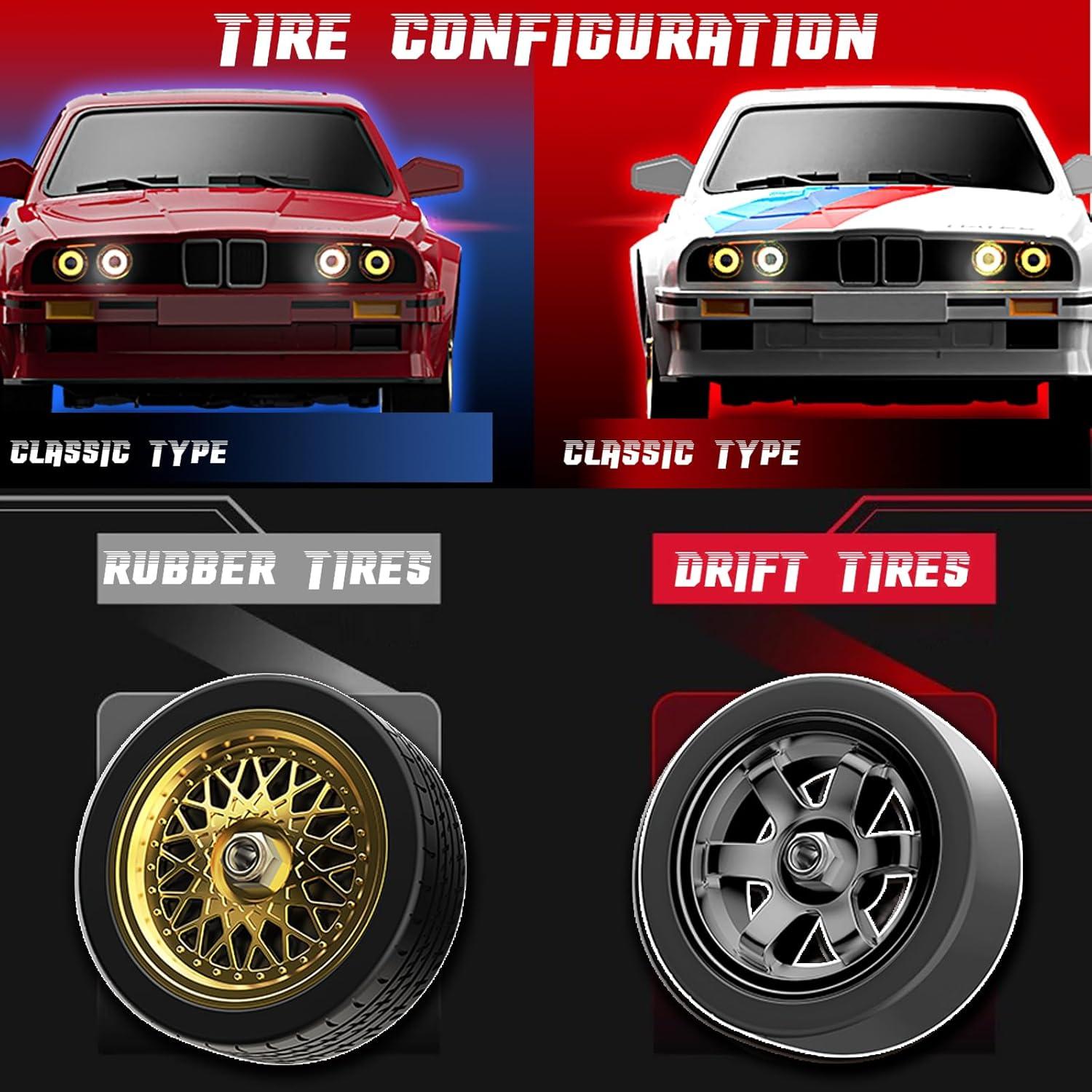 Coche RC Drift 1:24 y 1:16 4WD 15KM/H y 30KM/H LED