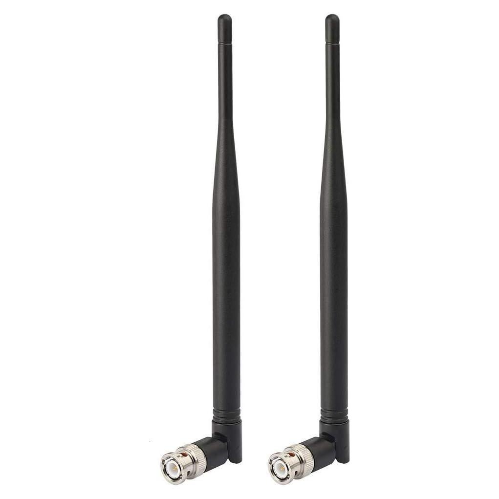 Receptor de Micrófono Inalámbrico Bingfu Antena BNC 215mm (Paquete de 2)