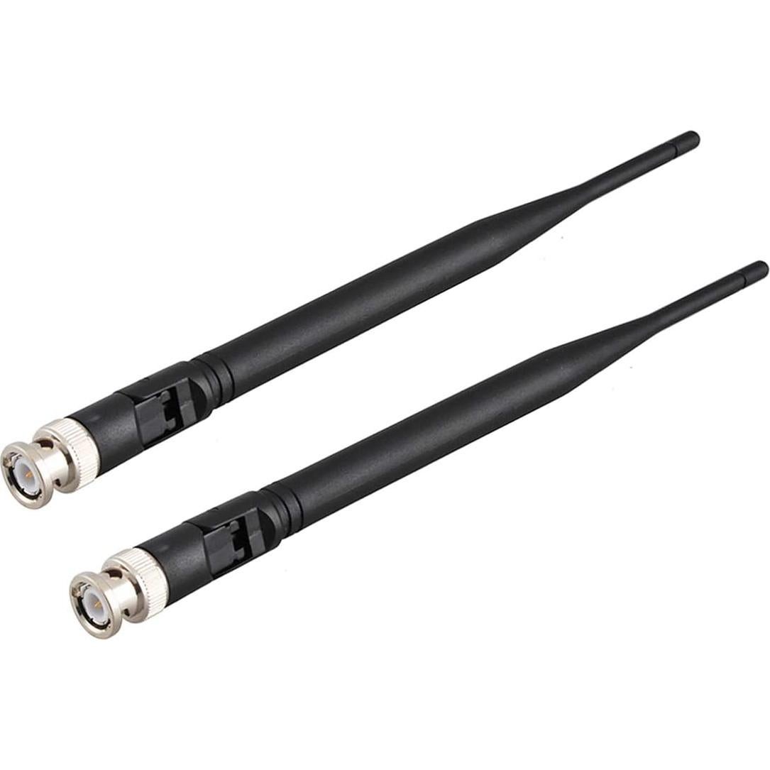 Receptor de Micrófono Inalámbrico Bingfu Antena BNC 215mm (Paquete de 2)