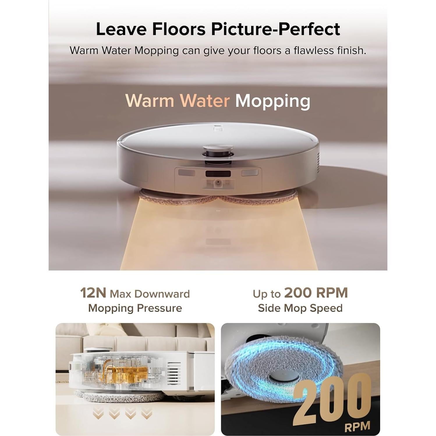 Roborock Qrevo CurvX Robot Aspiradora y Mopa 22000Pa