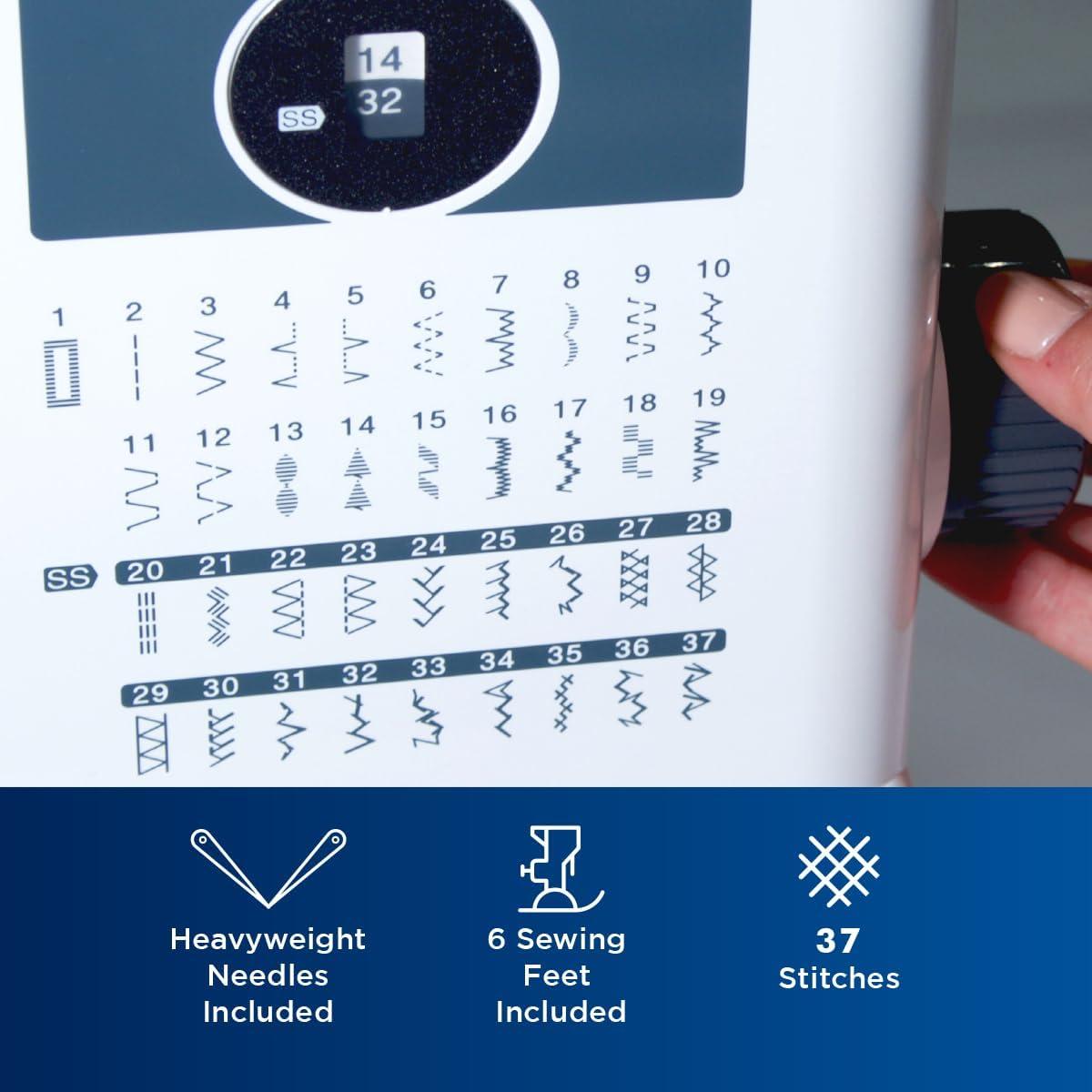 Máquina de Coser Brother ST371HD, 37 Puntadas, 8.34 kg