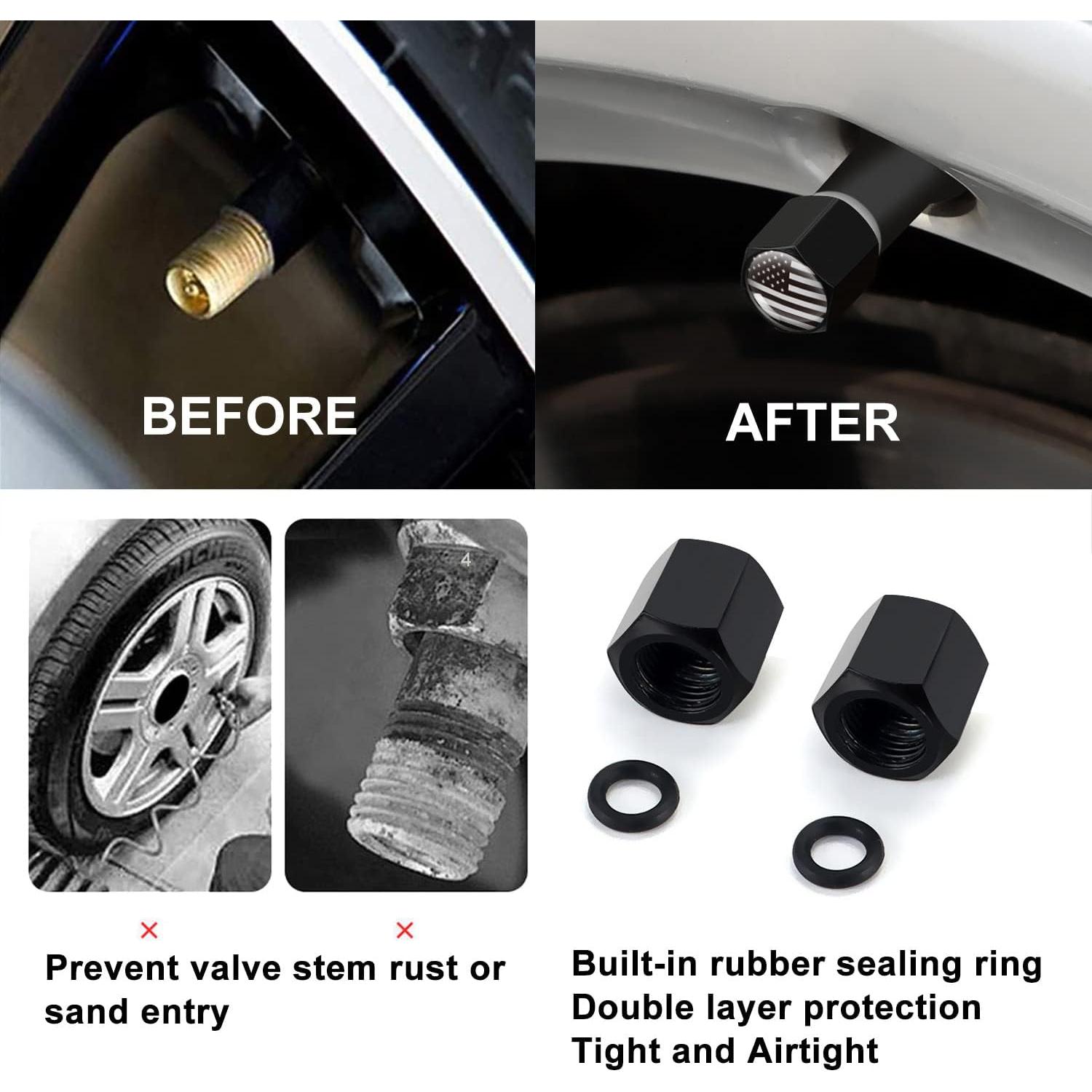 Antena de Camión Engirette 140 mm Bandera Americana Rojo