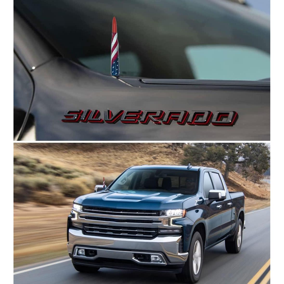 Antena de Camión Engirette 140 mm Bandera Americana Rojo