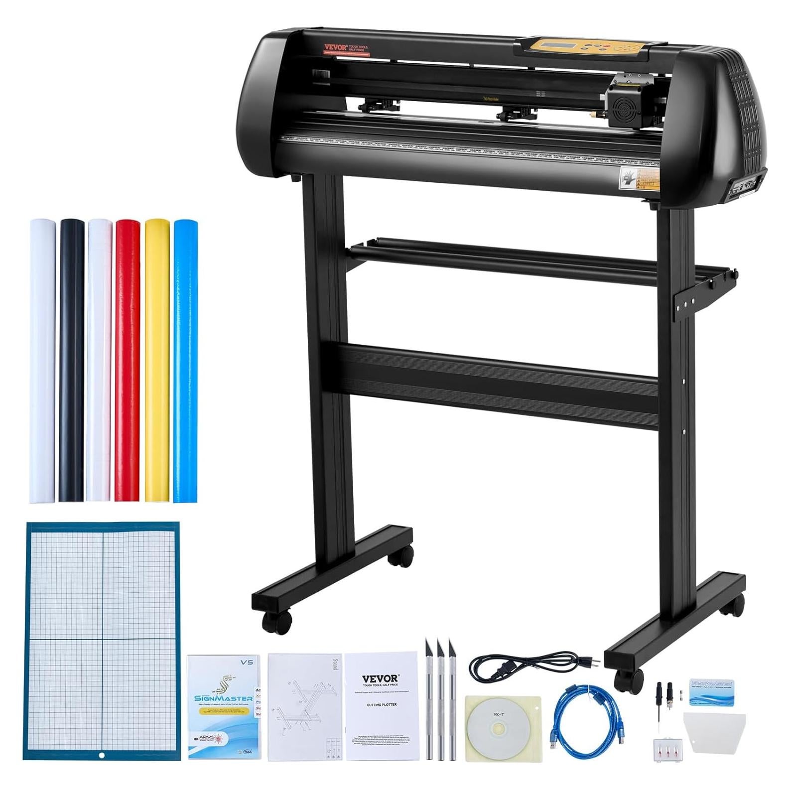 Máquina de Corte de Vinilo VEVOR 28" Mejorada con Software