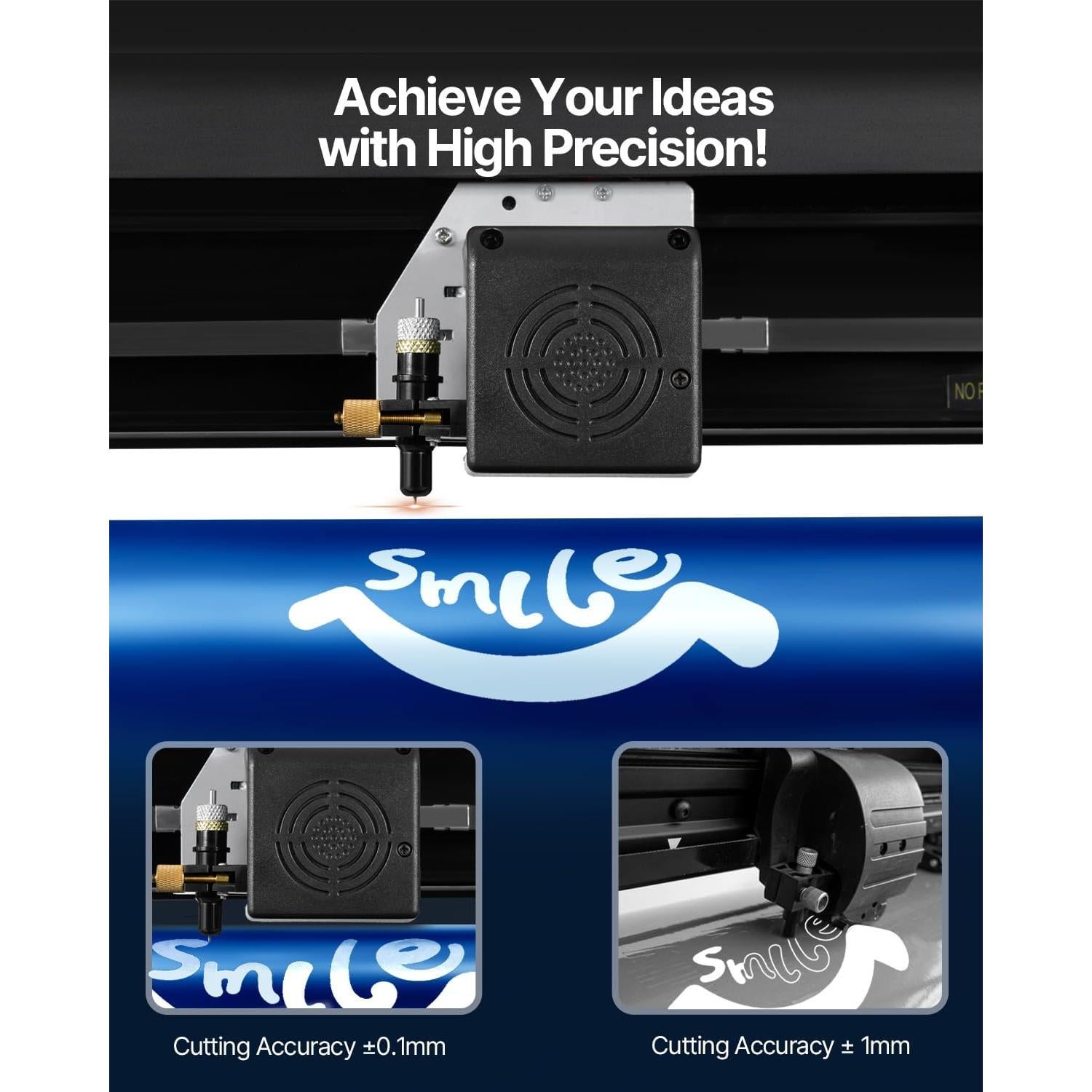 Máquina de Corte de Vinilo VEVOR 28" Mejorada con Software