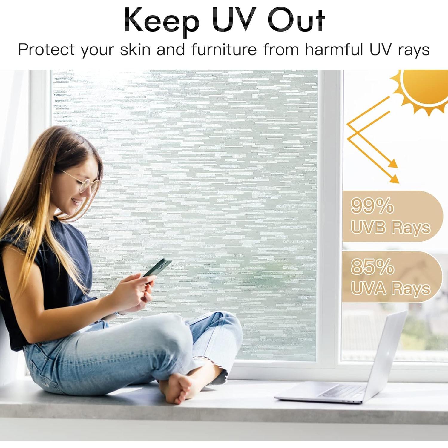 Película de Privacidad Haton 30x200 cm Vinilo Esmerilado UV