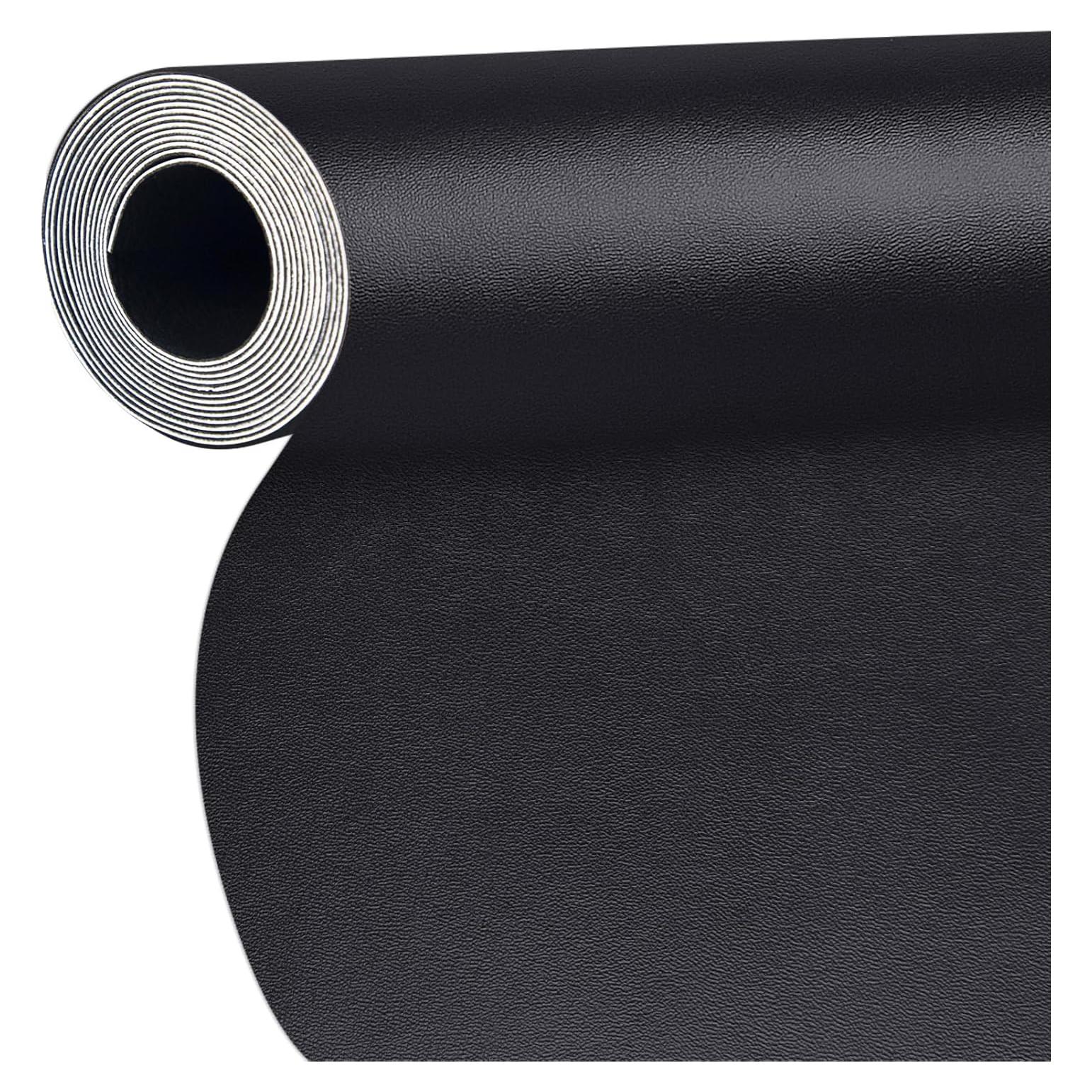 Parche de Cuero Autoadhesivo BONAIER 43x200cm Negro