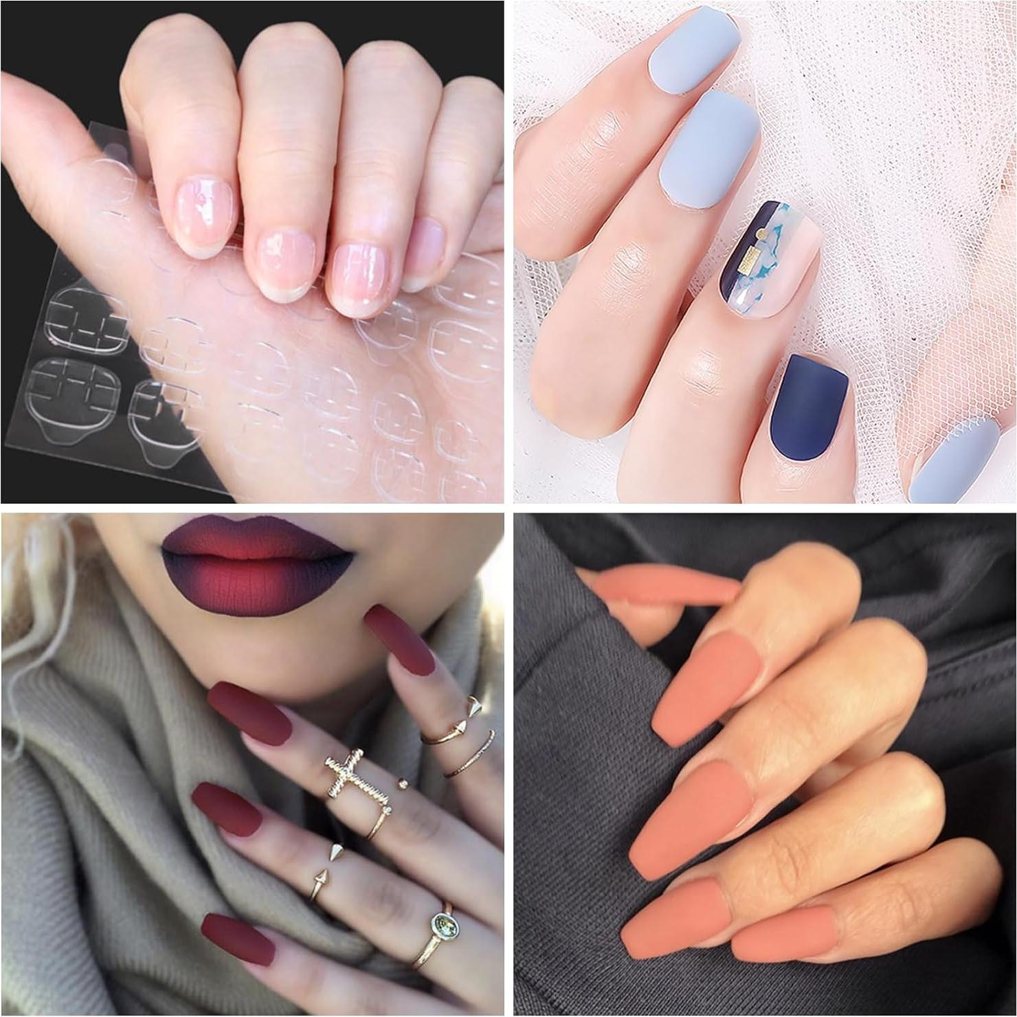 Pestañas Adhesivas para Uñas Allstarry 360pcs 15 Tamaños