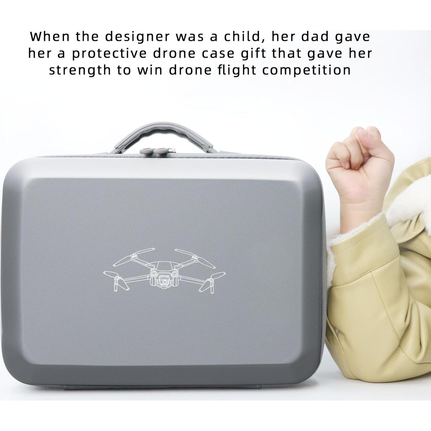 Estuche Protector Duro WOKEMA para Dji Mini 4 Pro/3 Pro Gris