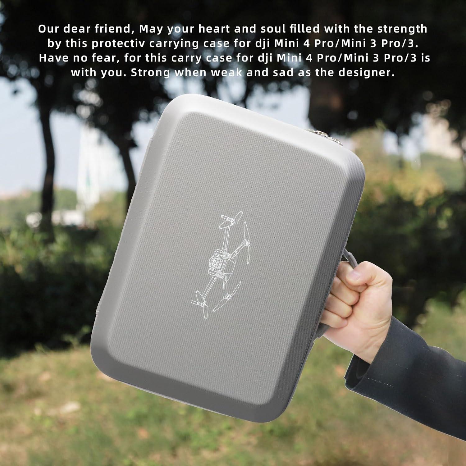 Estuche Protector Duro WOKEMA para Dji Mini 4 Pro/3 Pro Gris