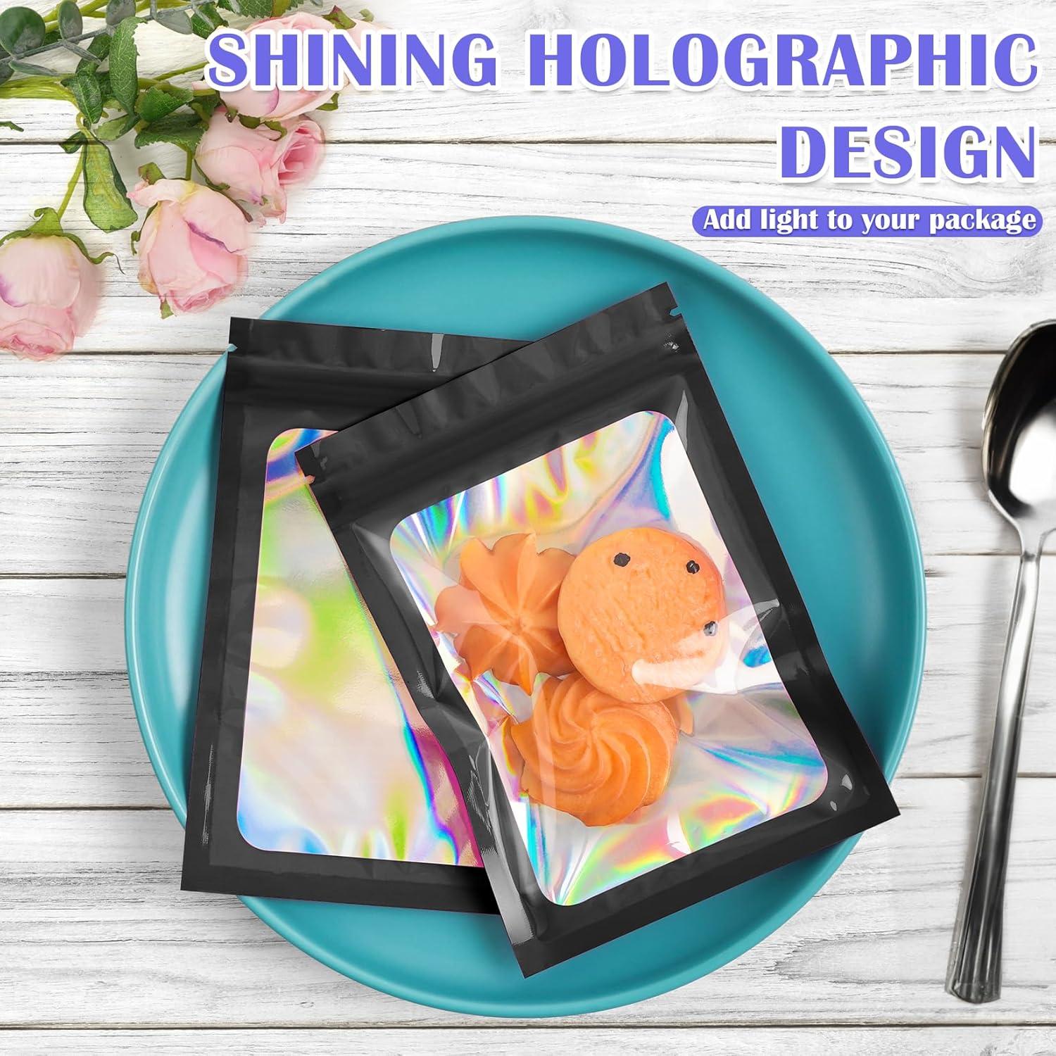 100 Bolsas Mylar Reutilizables Jetmore 6.1x9.9cm a Prueba de Olores